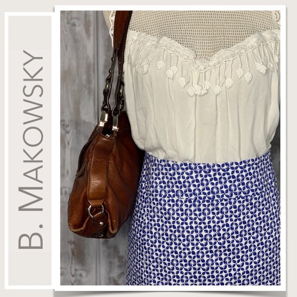 b. makowsky Brown Leather Shoulder Bag - Picture 5 of 10